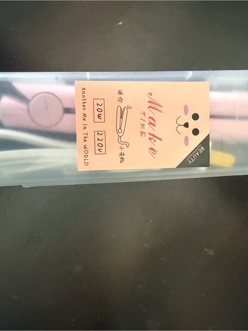 Pink Mini Hair Straightener with Cute Packaging